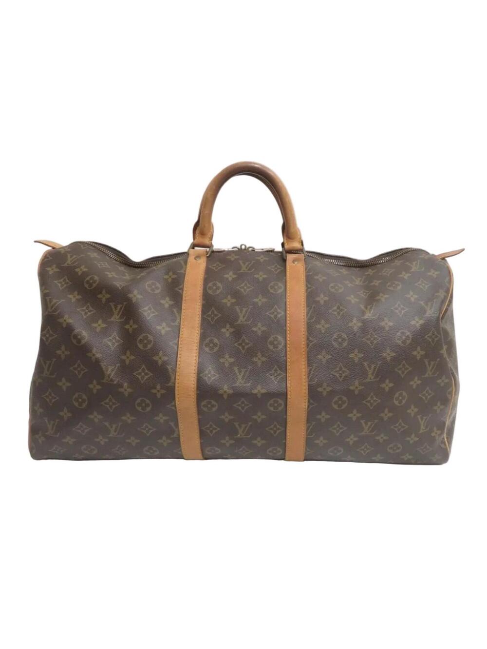 1985 Louis Vuitton Monogram Duffle Boston Bag Keepall 55 853